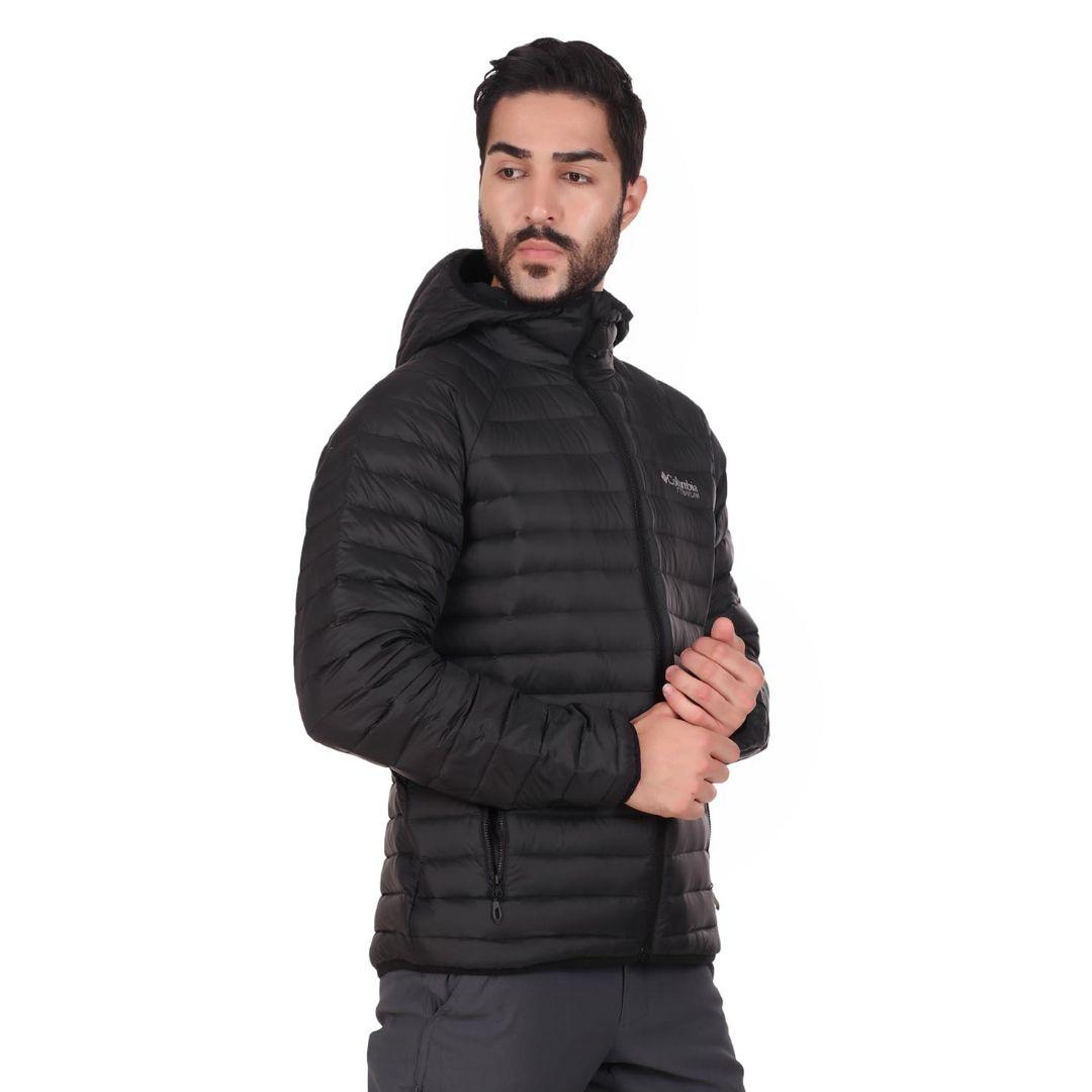 Columbia Men Black Alpha Trail Down Hooded Jacket