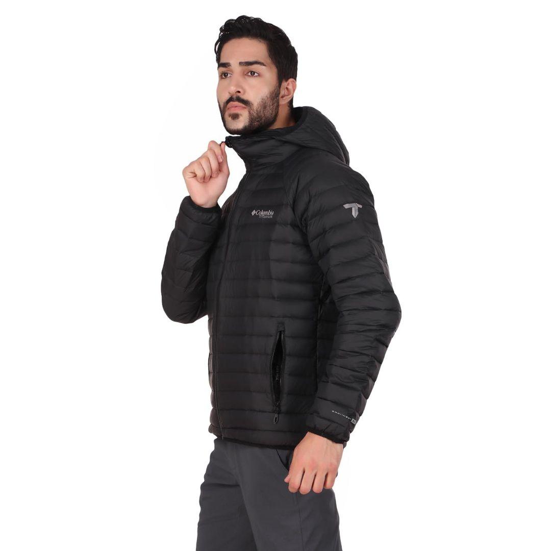 Columbia Men Black Alpha Trail Down Hooded Jacket