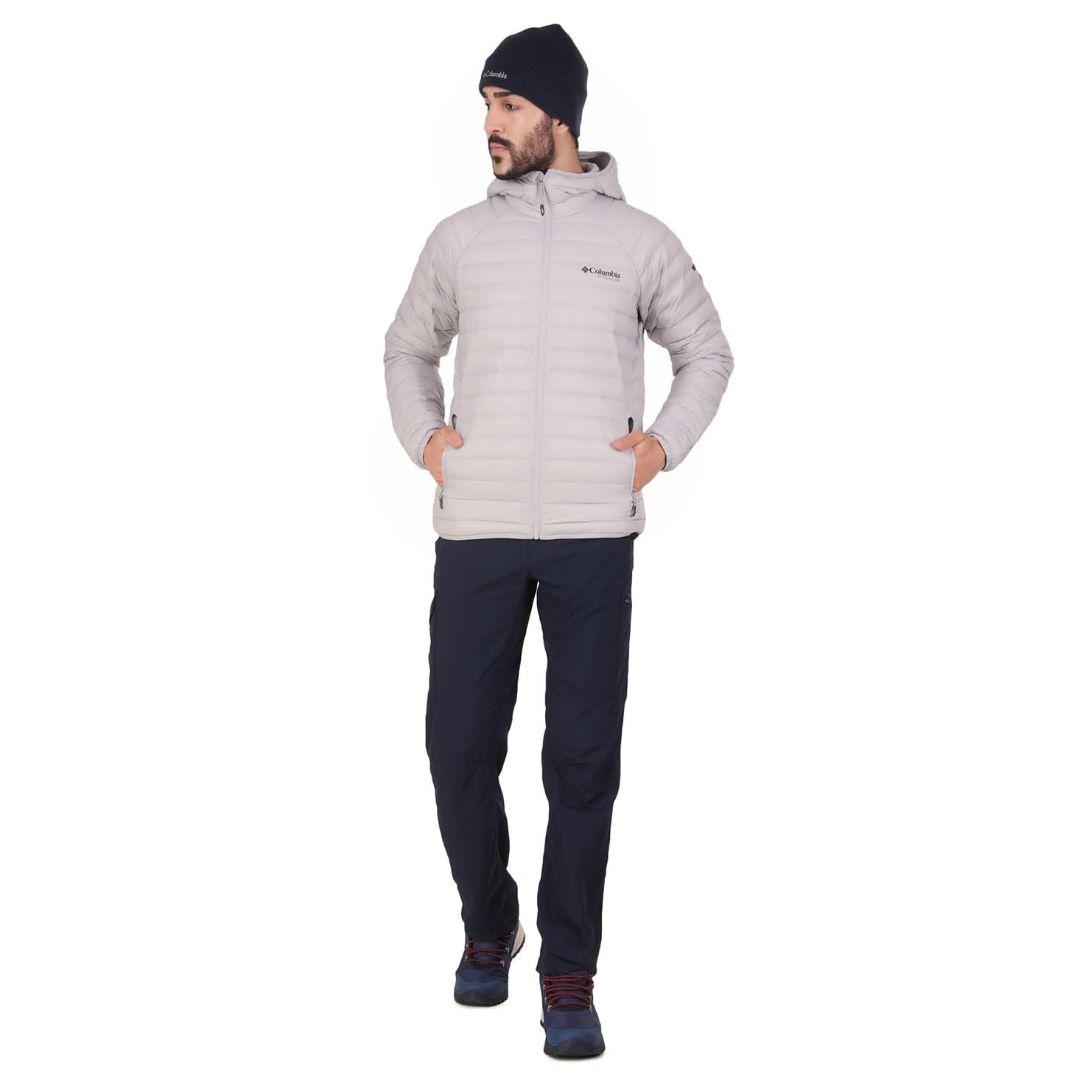 Columbia Men Grey Alpha Trail Down Hooded Jacket