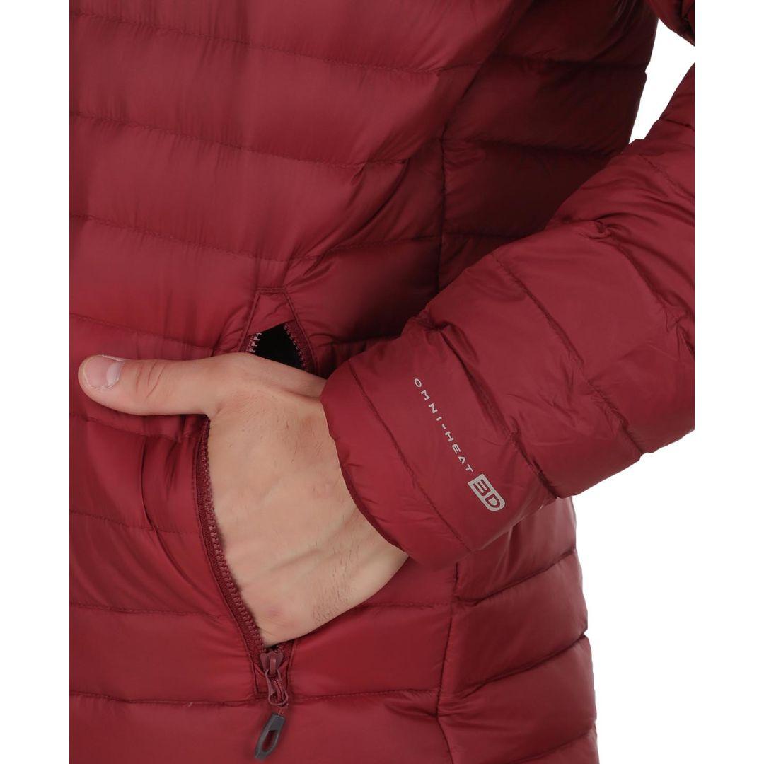 Columbia Men Red Alpha Trail Down Hooded Jacket