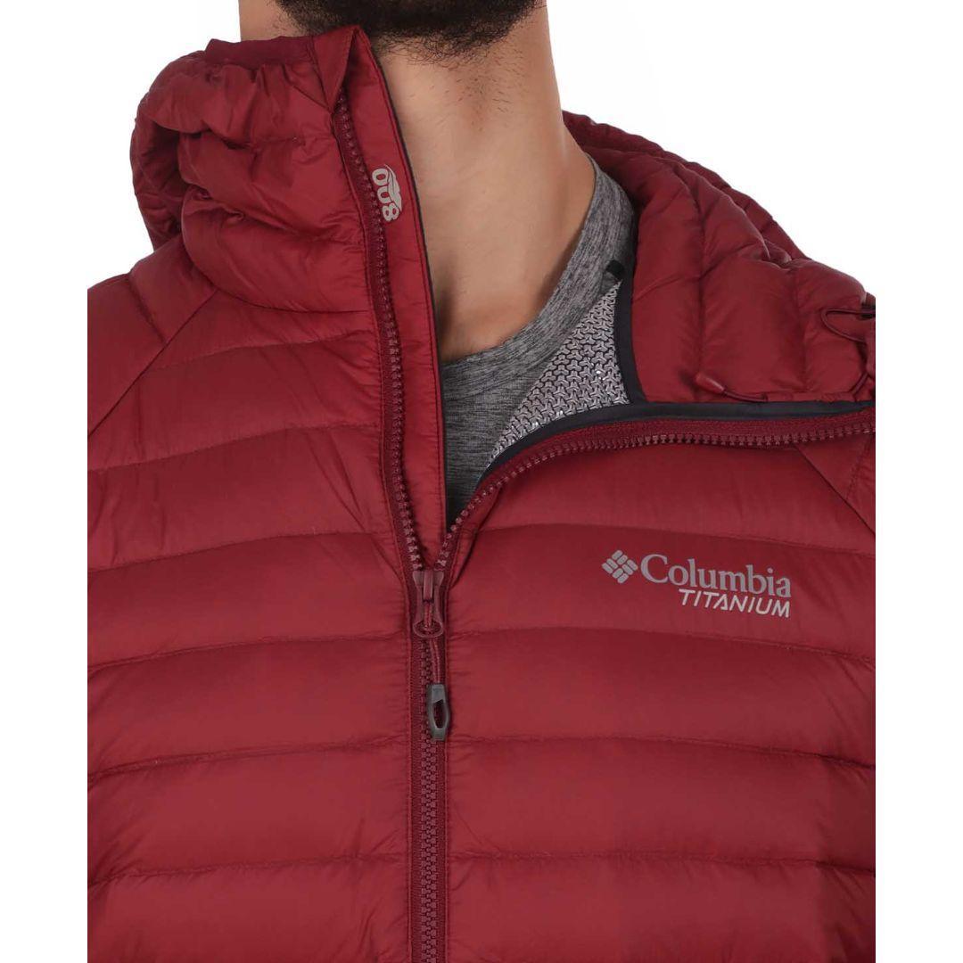 Columbia Men Red Alpha Trail Down Hooded Jacket