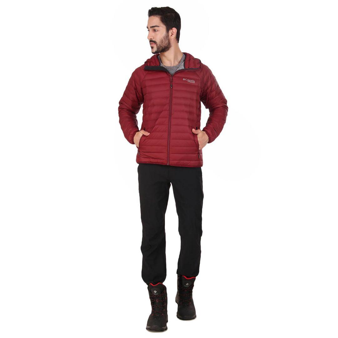 Columbia Men Red Alpha Trail Down Hooded Jacket