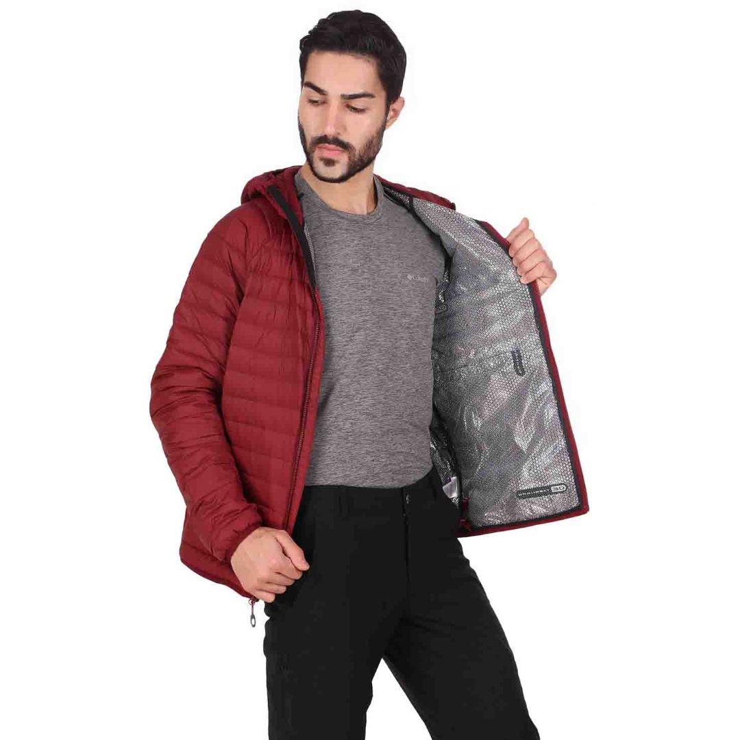 Columbia Men Red Alpha Trail Down Hooded Jacket