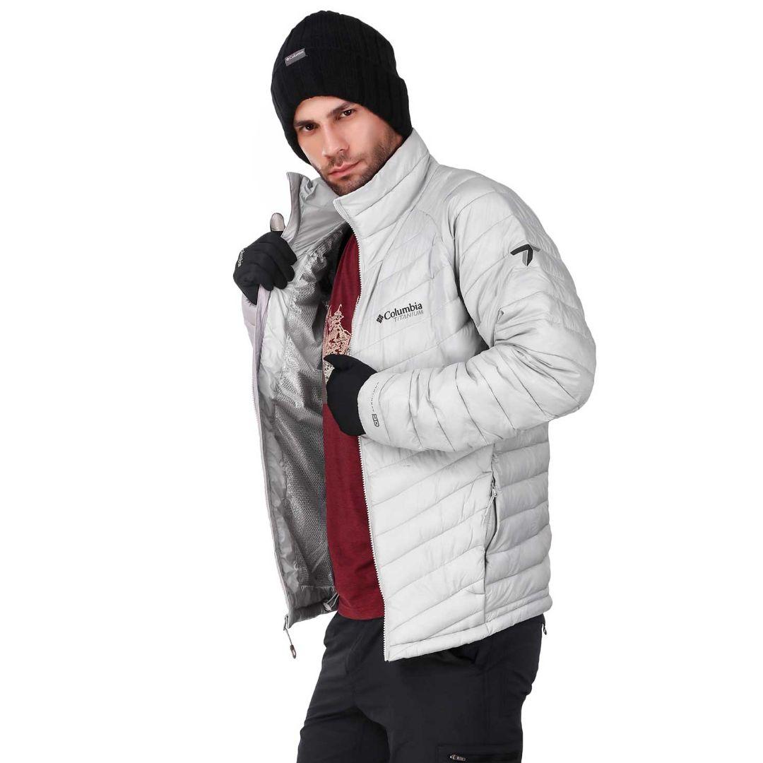 Columbia Men Grey Snow Country Jacket