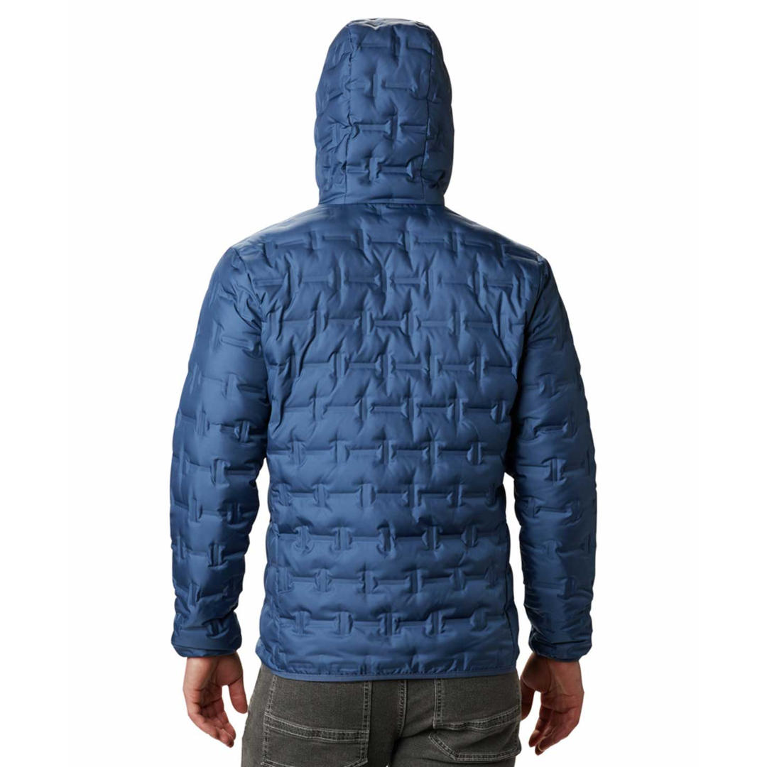 Columbia Men Blue Delta Ridge Down Hooded Jacket