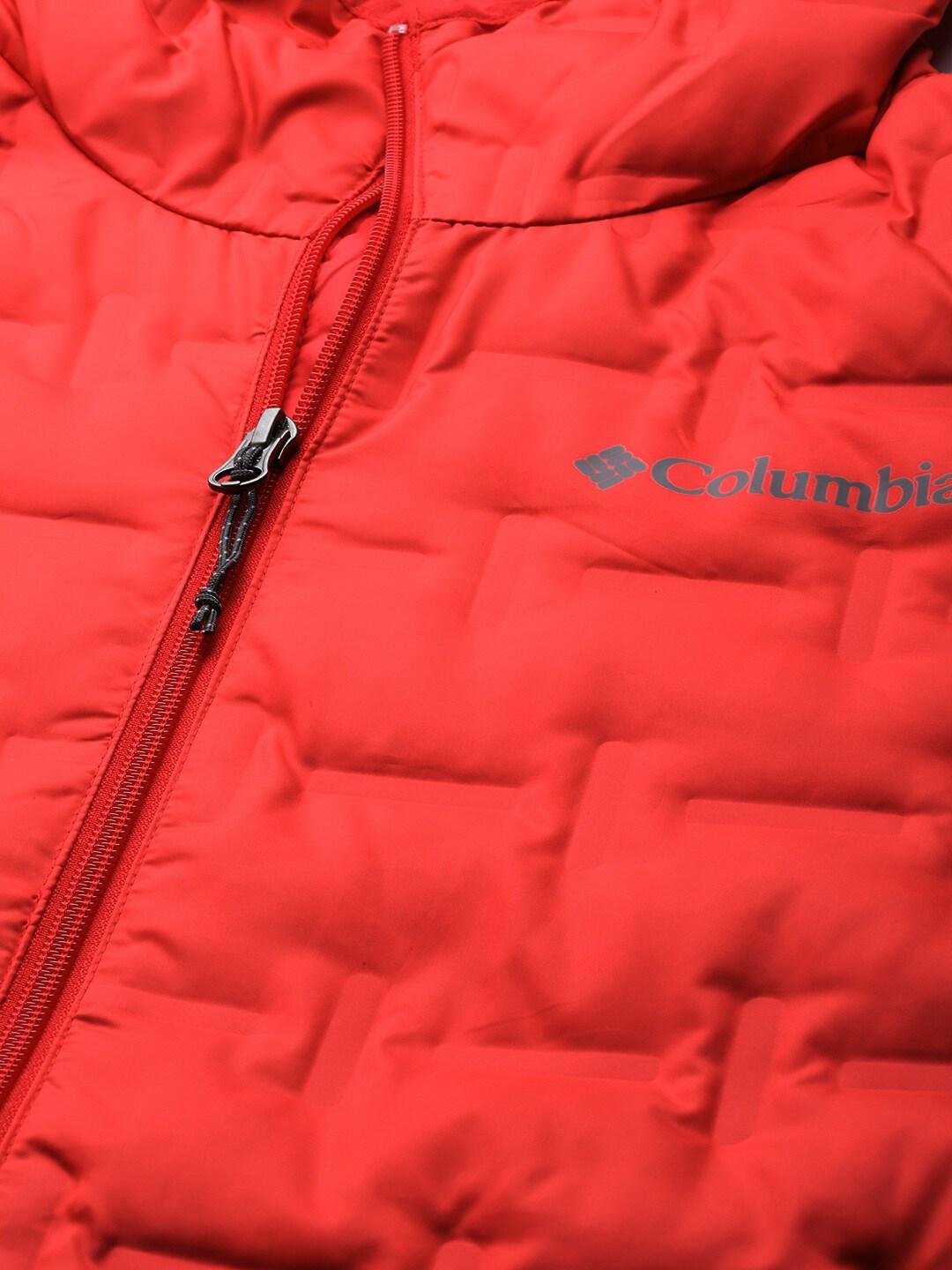 Columbia Men Red Delta Ridge Down Hooded Jacket