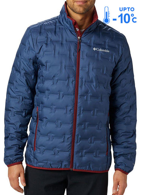 Columbia Men Blue Omni-Heat Reflective Delta Ridge Down Jacket