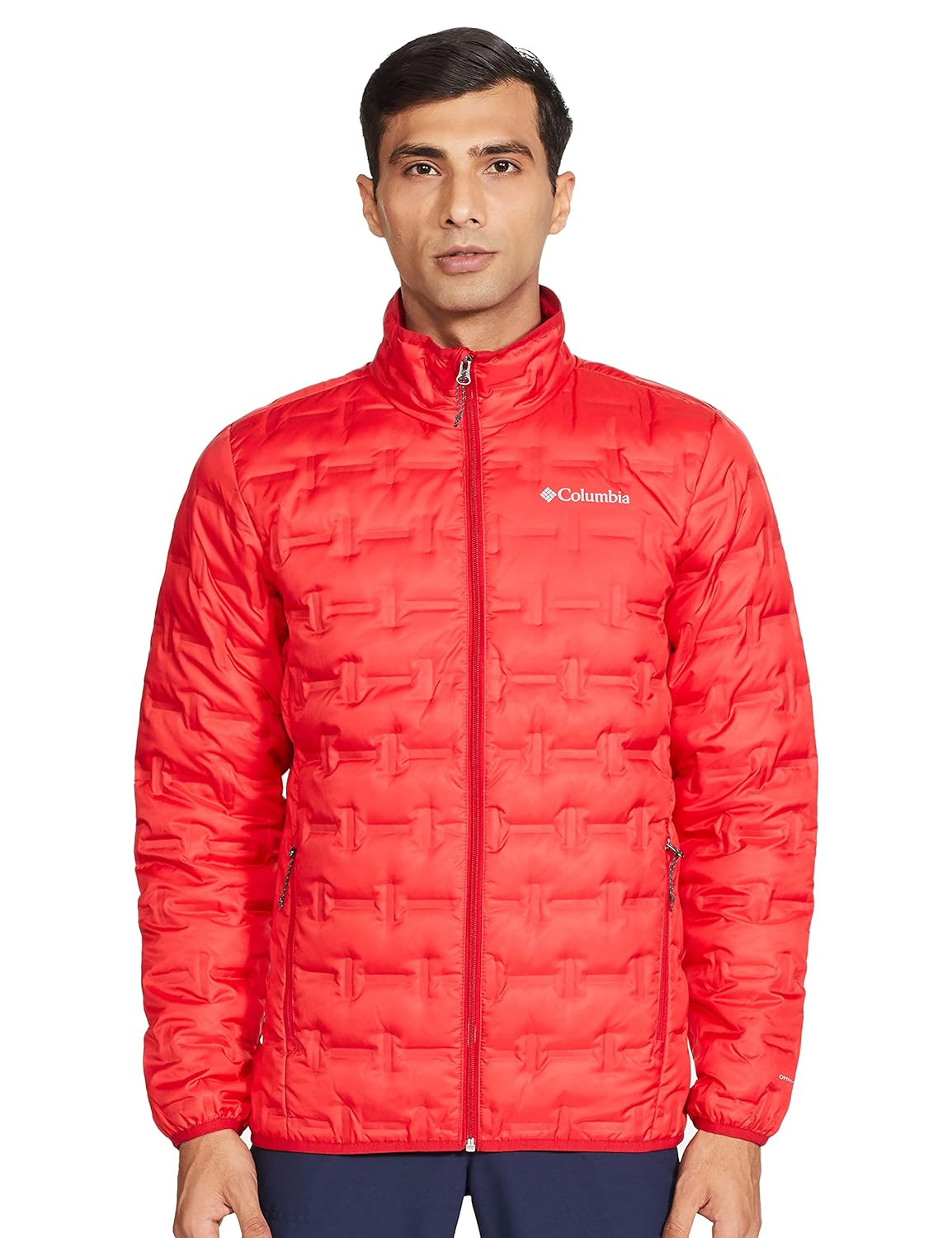Columbia Men Pink Delta Ridge Down Jacket