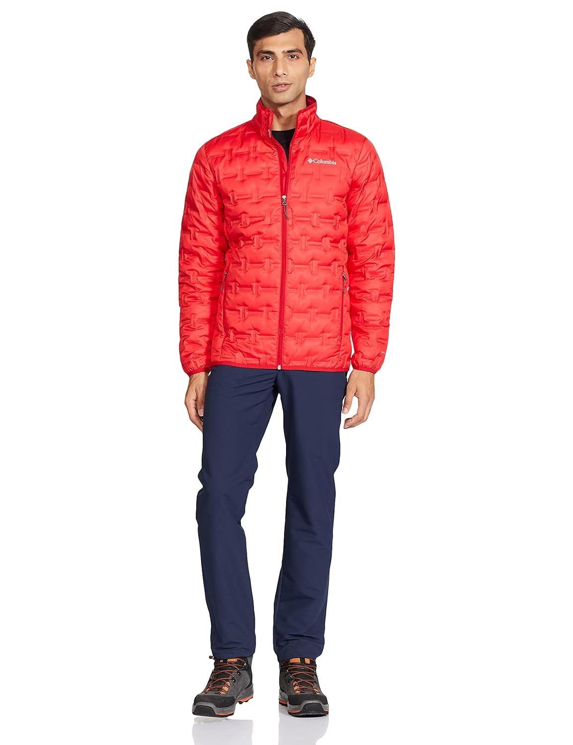 Columbia Men Pink Delta Ridge Down Jacket