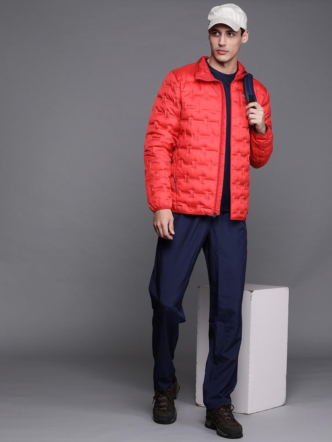 Columbia Men Pink Delta Ridge Down Jacket