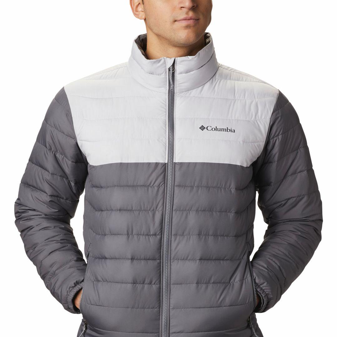 Columbia Men Grey Powder Lite Jacket