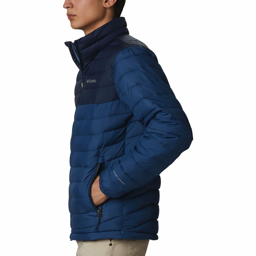 Columbia Men Navy Blue Powder Lite Jacket