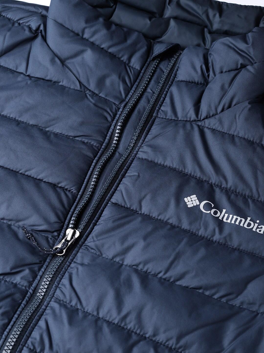 Columbia Men Navy Blue Powder Lite Jacket