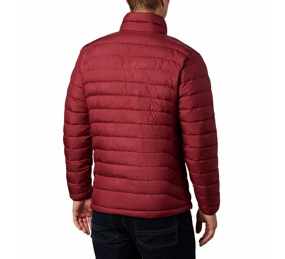 Columbia Men Red Omni-Heat Reflective Powder Lite Jacket