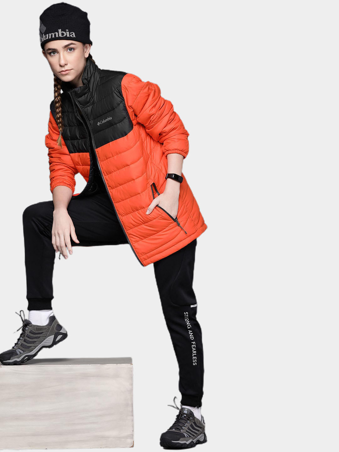 Columbia Men Orange Powder Lite Jacket