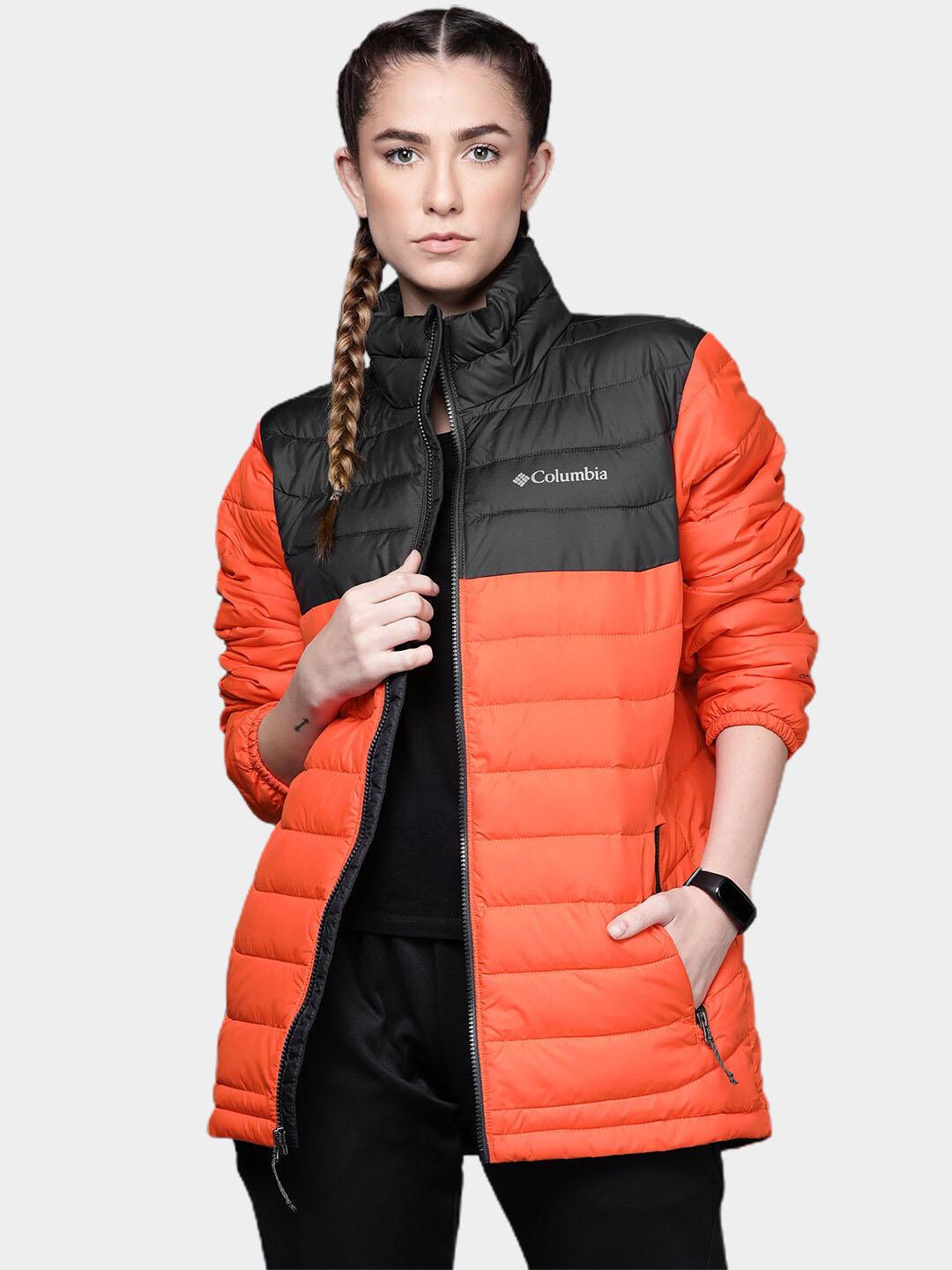Columbia Men Orange Powder Lite Jacket