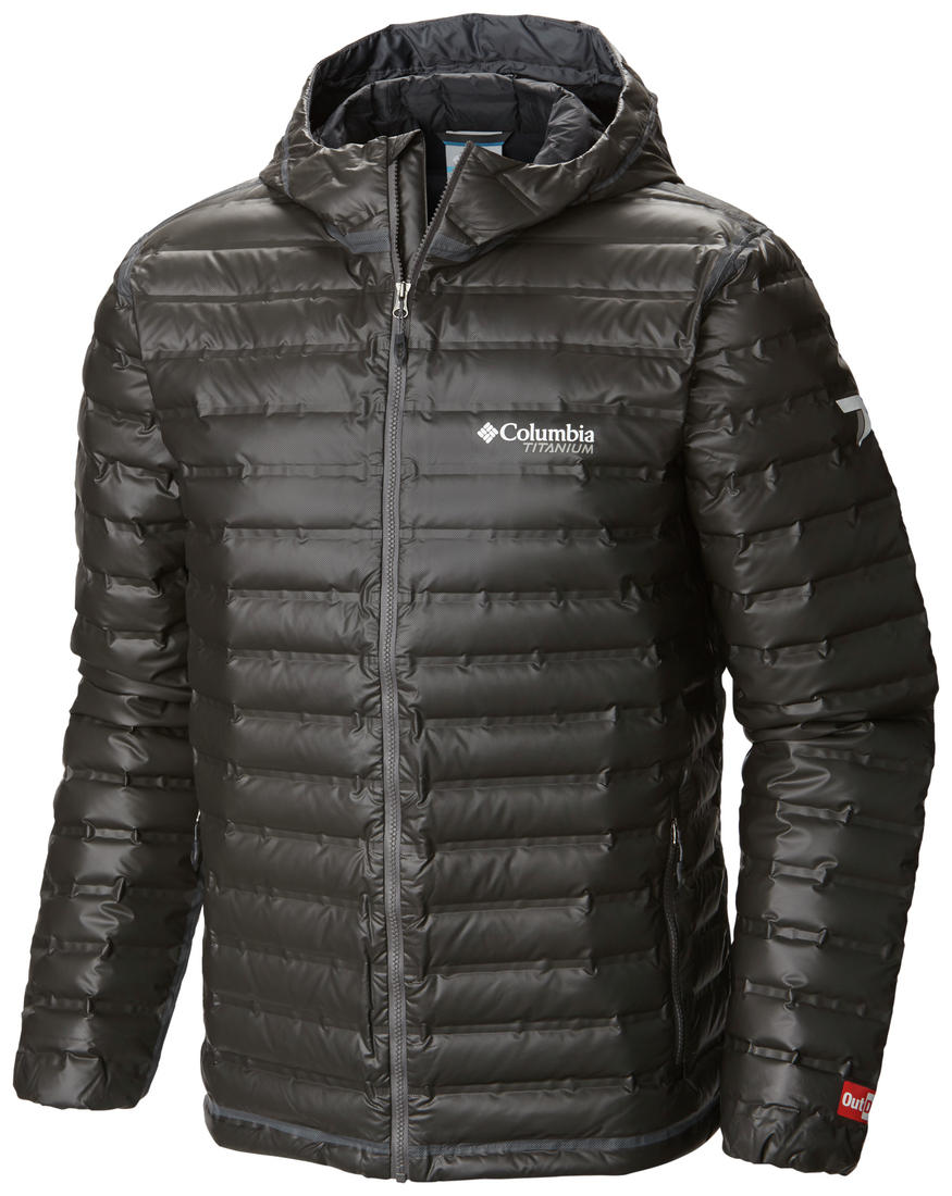 Columbia Men Black OutDry Ex Gold Down Hooded Jkt