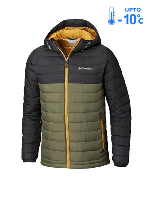 Columbia Men Green Powder Lite Hooded Jacket