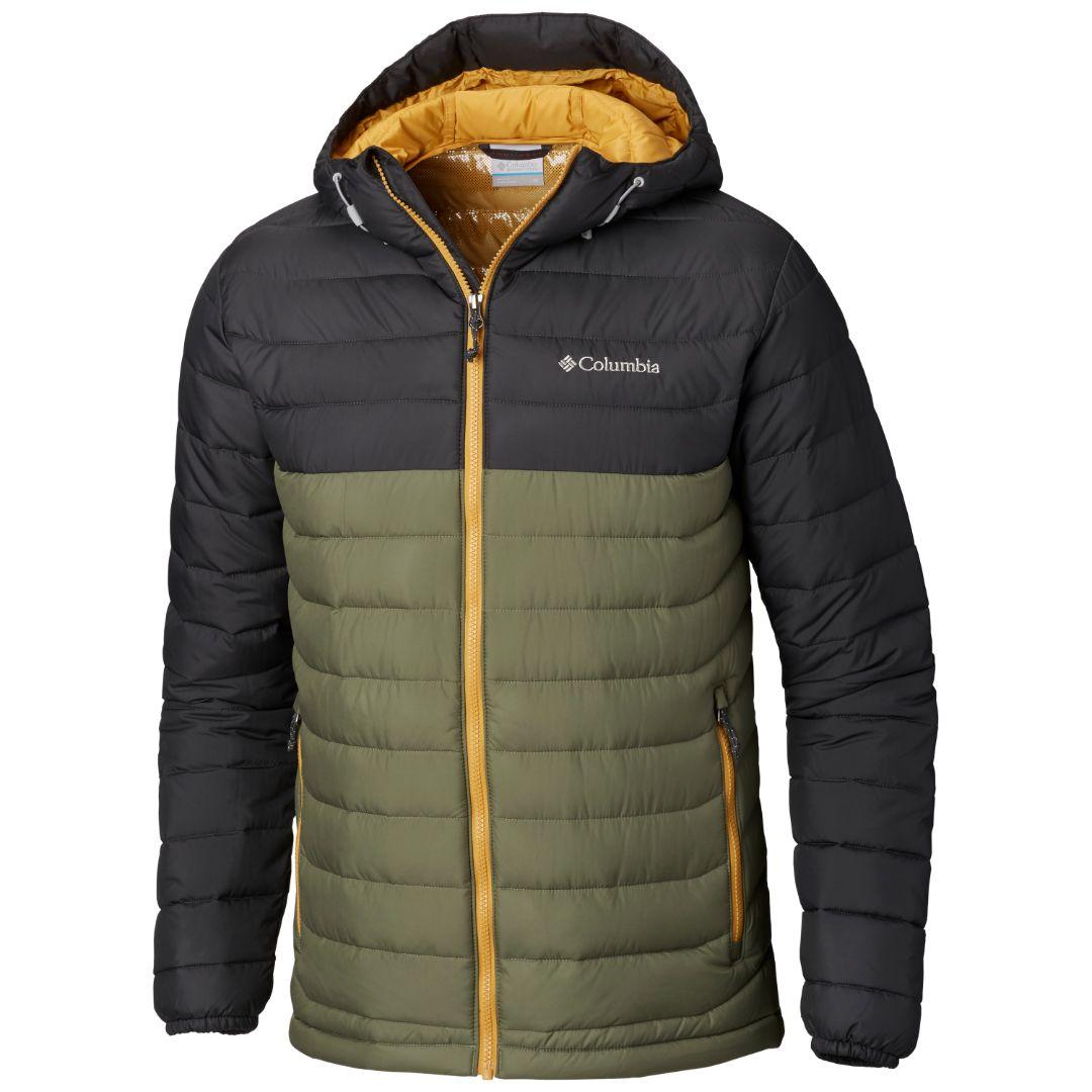 Columbia Men Green Powder Lite Hooded Jacket