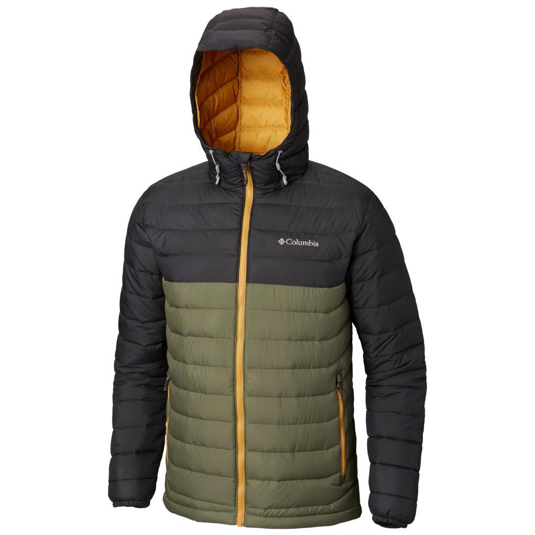Columbia Men Green Powder Lite Hooded Jacket
