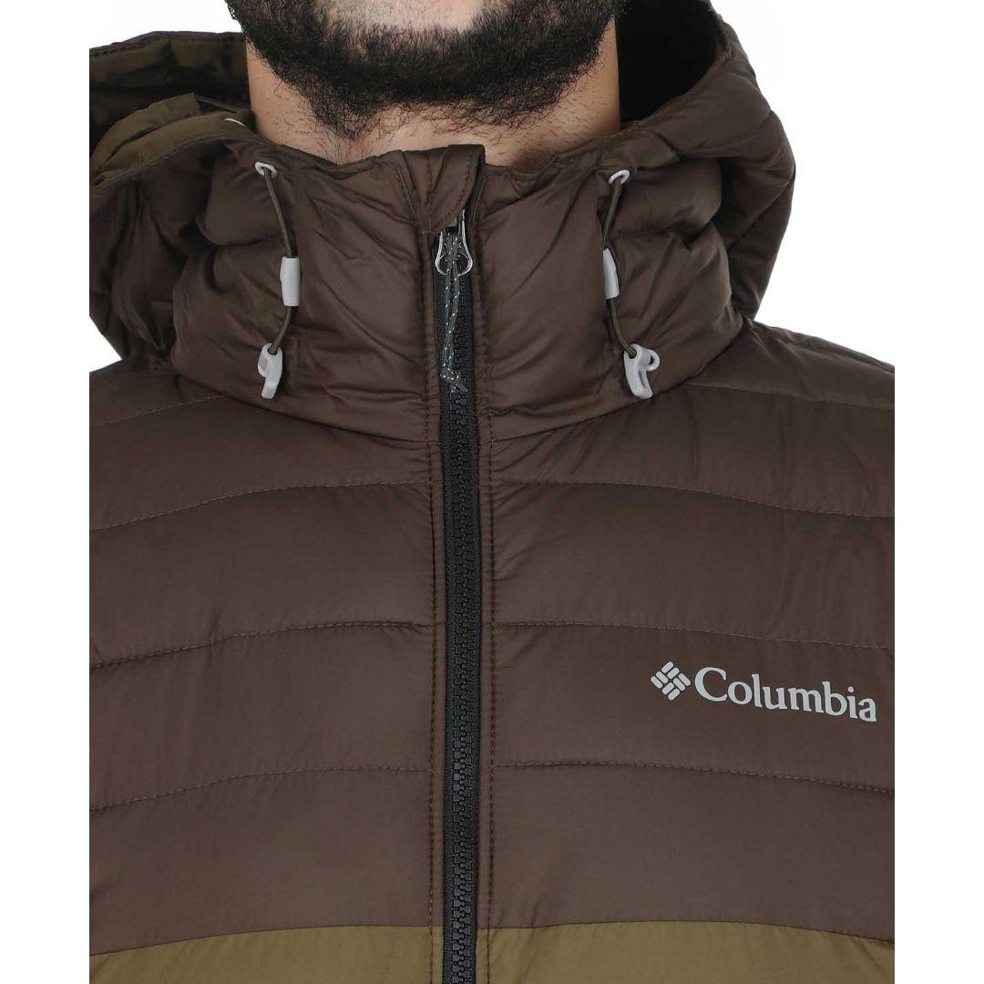 Columbia Men Green Powder Lite Hooded Jacket