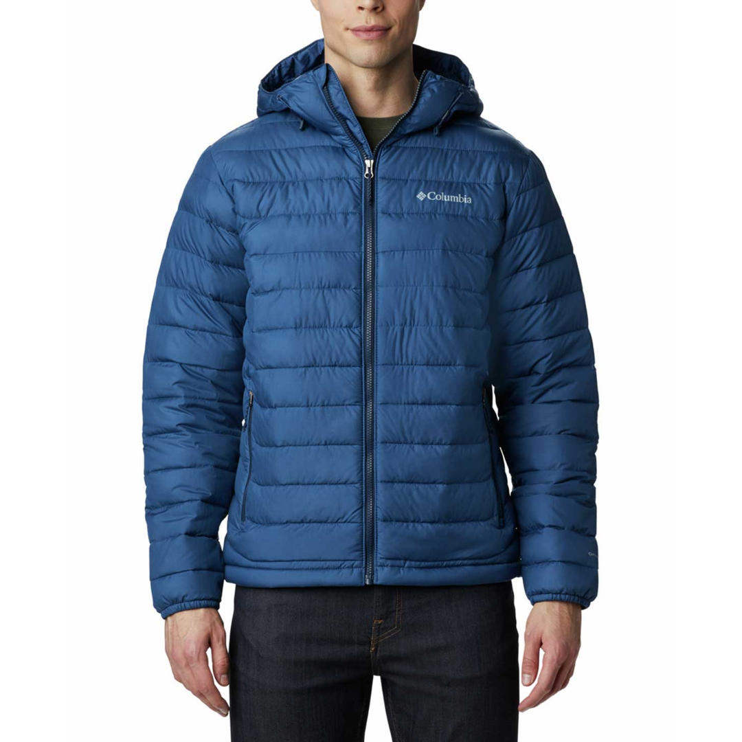 Columbia Men Blue Powder Lite Hooded Jacket