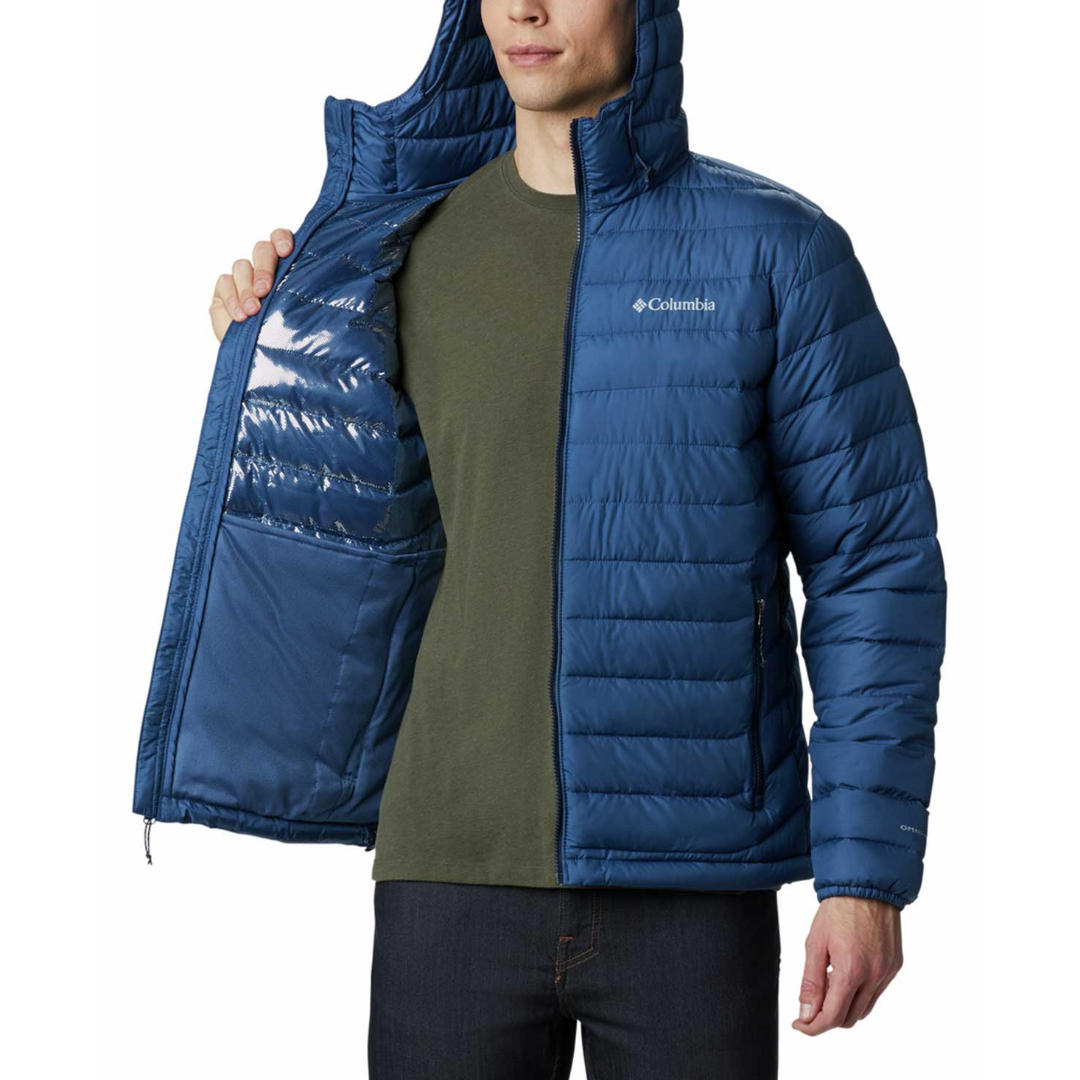 Columbia Men Blue Powder Lite Hooded Jacket