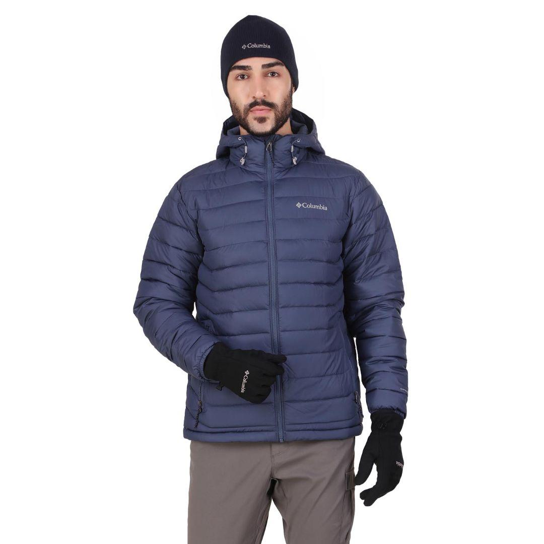 Columbia Men Blue Powder Lite Hooded Jacket