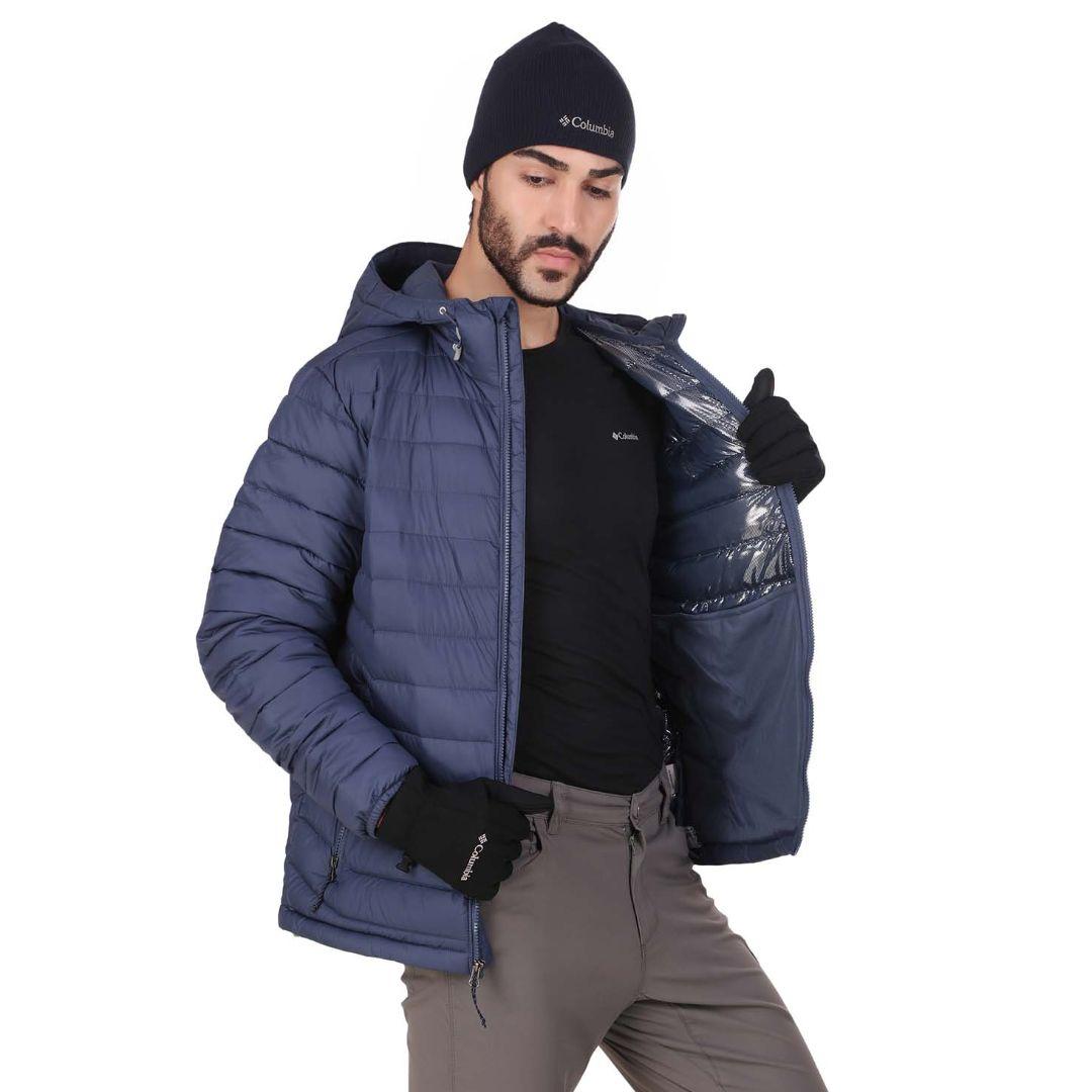 Columbia Men Blue Powder Lite Hooded Jacket