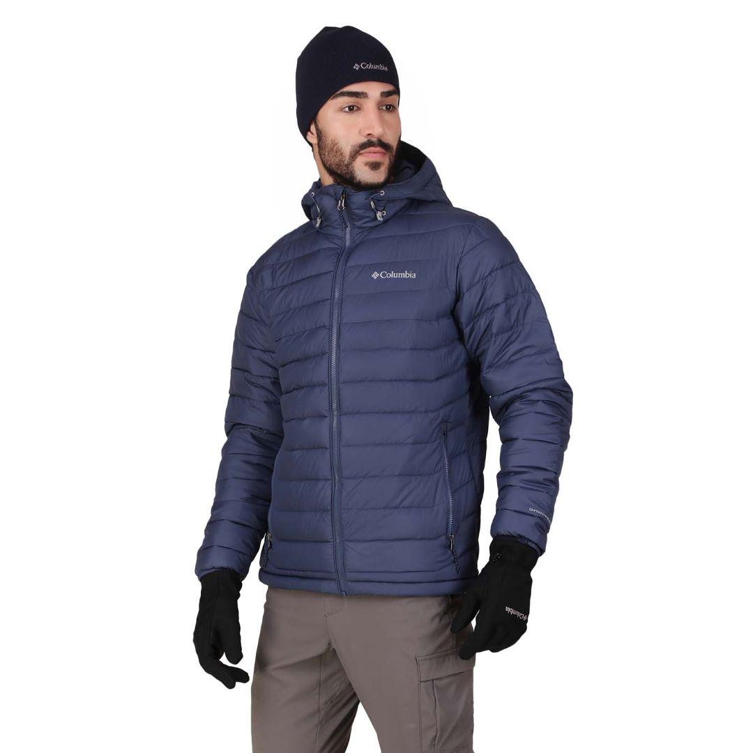 Columbia Men Blue Powder Lite Hooded Jacket