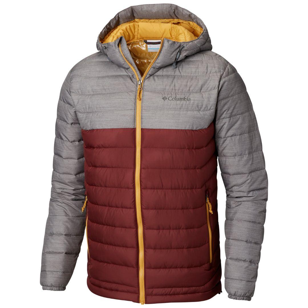 Columbia Men Red Powder Lite Hooded Jacket