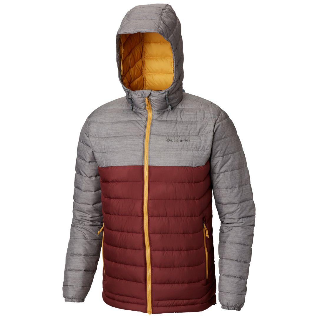 Columbia Men Red Powder Lite Hooded Jacket