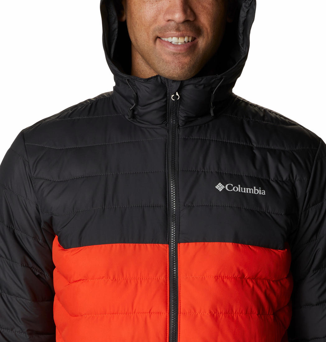 Columbia Men Orange Powder Lite Hooded Jacket