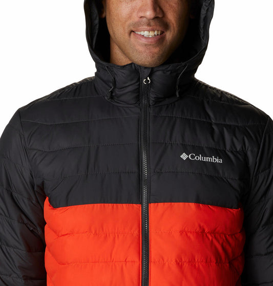 Columbia Men Orange Powder Lite Hooded Jacket
