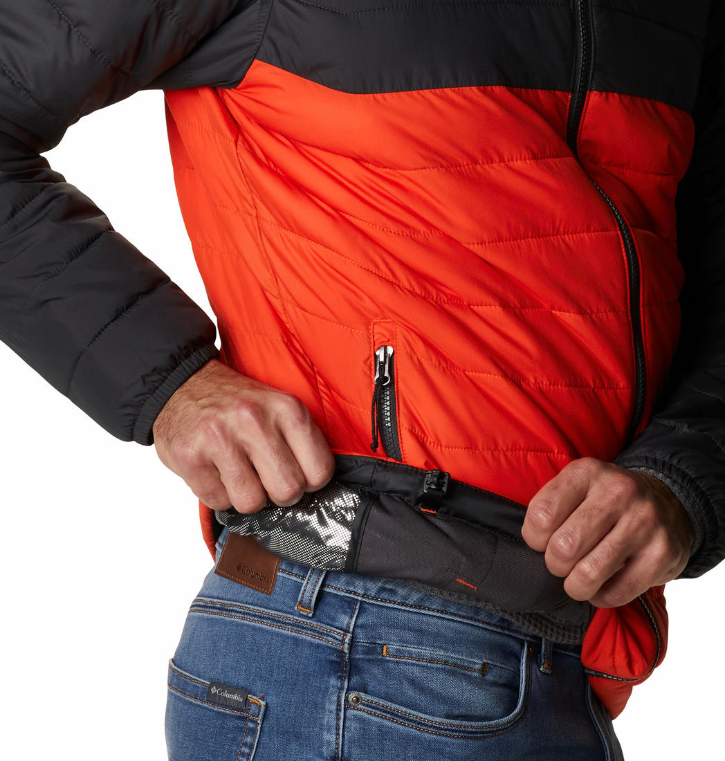 Columbia Men Orange Powder Lite Hooded Jacket