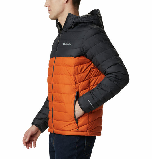 Columbia Men Orange Powder Lite Hooded Jacket