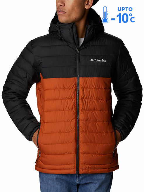 Columbia Men Orange Powder Lite Hooded Jacket