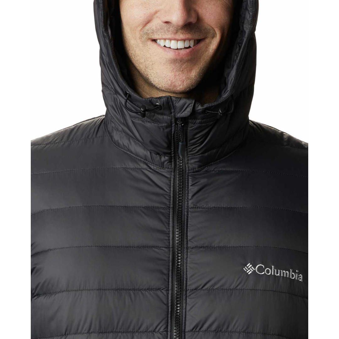 Columbia Men Black Sister Brook Hooded Down Jacket