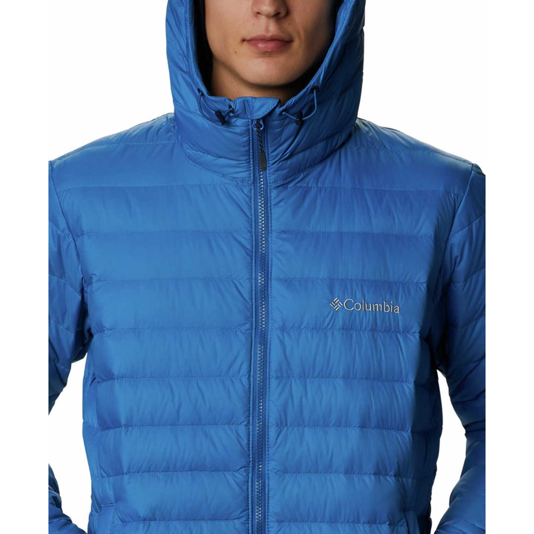 Columbia Men Blue Sister Brook Hooded Down Jacket