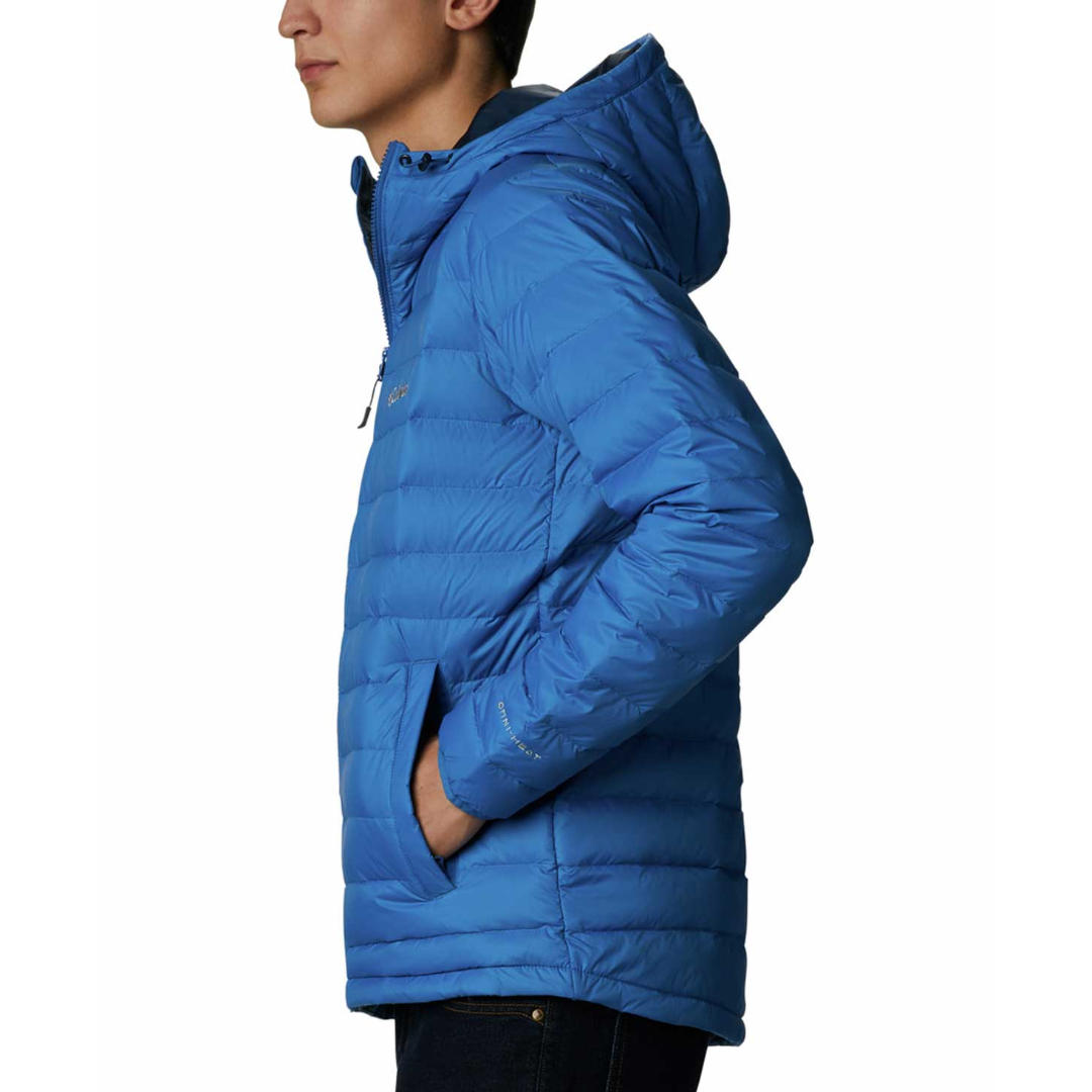 Columbia Men Blue Sister Brook Hooded Down Jacket