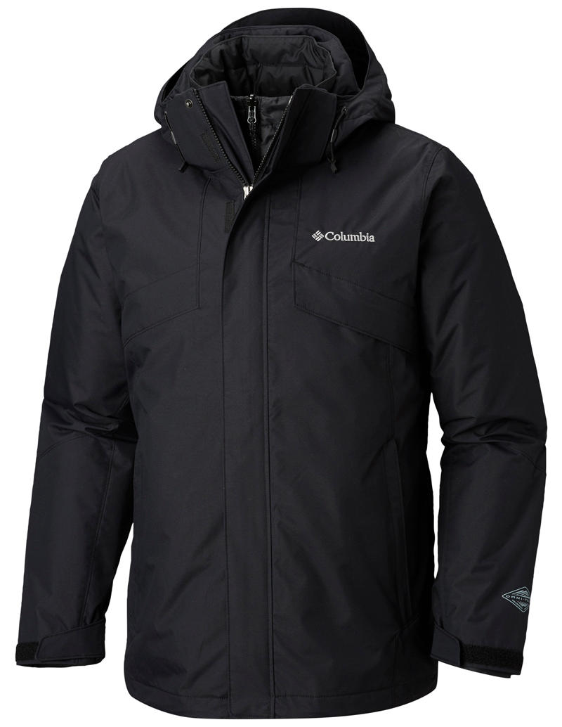Columbia Men Black Bugaboo II Insulated Interchange Jacket