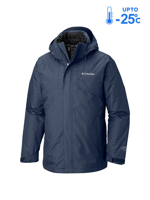 Columbia Men Blue Bugaboo II Insulated Interchange Jacket