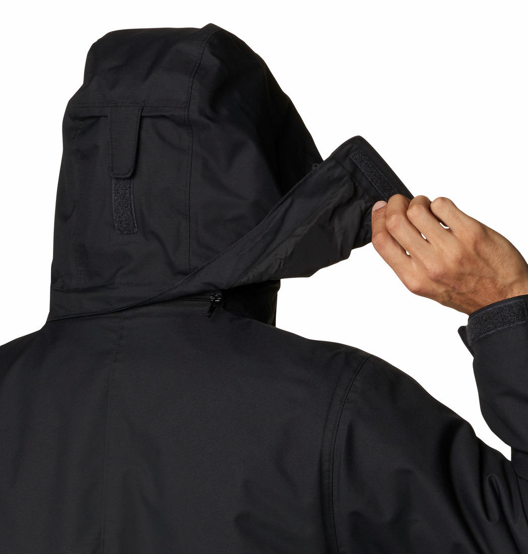 Columbia Men Black Omni-Heat Reflective Bugaboo II Fleece Hooded Jacket