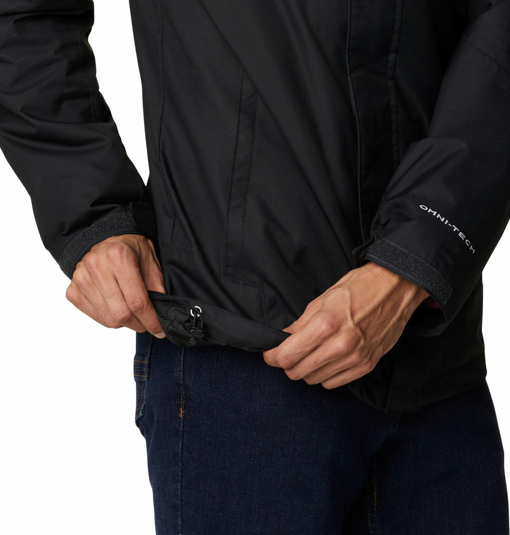 Columbia Men Black Omni-Heat Reflective Bugaboo II Fleece Hooded Jacket