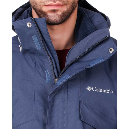 Columbia Men Navy Blue Bugaboo II Fleece Interchange Jacket