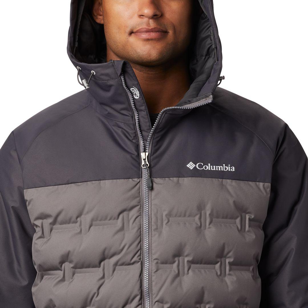 Columbia Men Grey Grand Trek Down Jacket