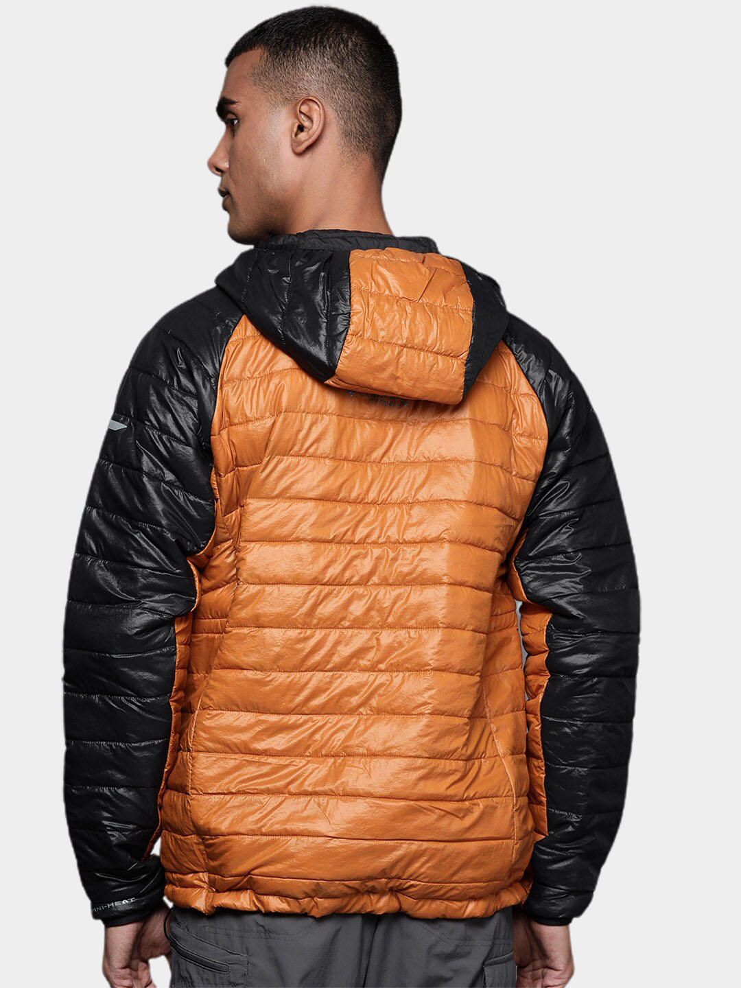 Columbia Men Orange Platinum Peak Hooded Jacket - Main Image