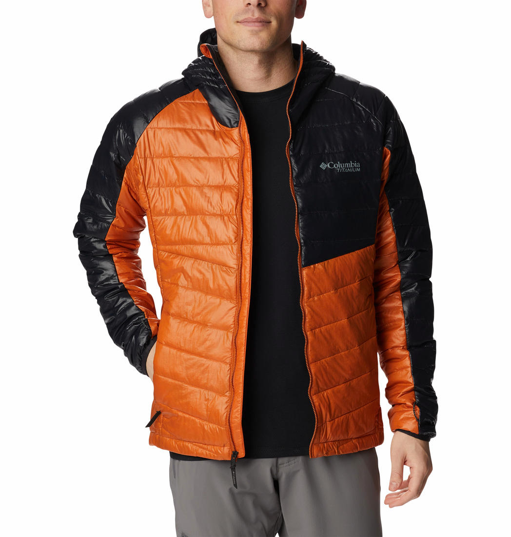 Columbia Men Orange Platinum Peak Hooded Jacket