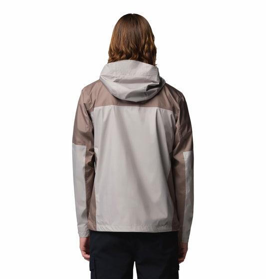 Columbia Men Light Grey Omni-Tech Inner Limits III Rain Jacket (Plus Size)