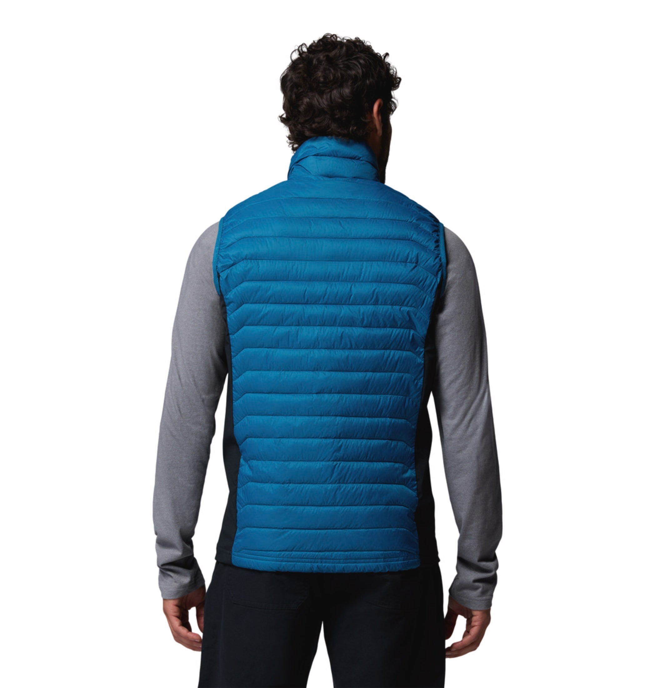 men blue omni shield powder pass hybrid vest
